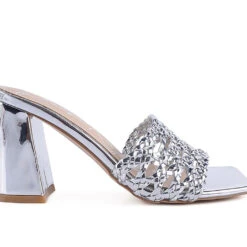 Women's London Rag Adorbs Block Heel Dress Sandals