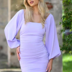 Rhea Mini Dress - Lilac
