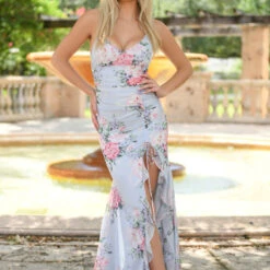 Cali Maxi Dress - Blue Floral