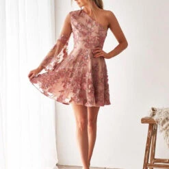 Davina Dress - Embroidery Rose