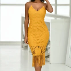 Khaleesi Dress - Mustard
