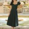 Maldives Midi Dress - Hunter Green