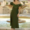 Maldives Midi Dress - Olive