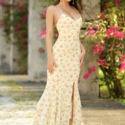 Greta Maxi Dress - Yellow Floral