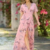 Kari Maxi Dress - Pink Floral - FINAL SALE