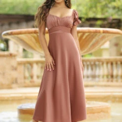 Maldives Midi Dress - Mauve