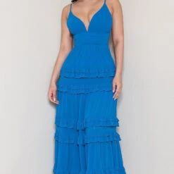 Seraphina Maxi Dress - Ocean Blue