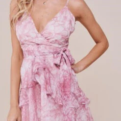 Annika Mini Dress - Desert Rose-FINAL SALE