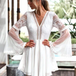 Bethany Dress - White