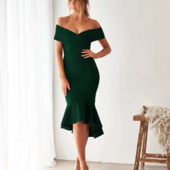 Brienne Dress - Emerald