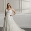 Christina Wu 29320 Plunging V-Neck Plus Size Wedding Dress