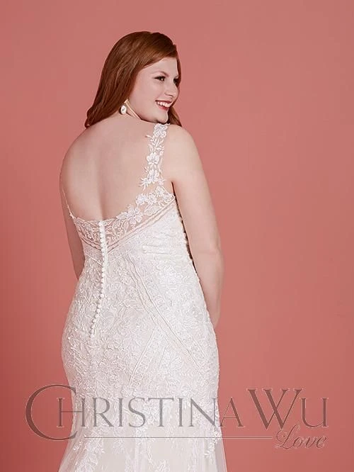 Christina Wu 29361 Scoop Back Plus Size Wedding Dress - Image 2