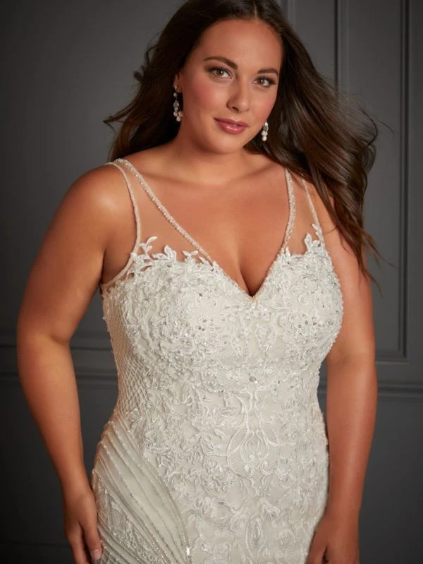 Christina Wu 29375 Cutout Back Plus Size Wedding Dress - Image 3