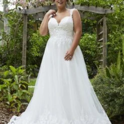 Christina Wu 29403 Scoop Back Sweetheart Neck Plus Size Bridal Dress
