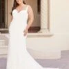 Christina Wu 29426 Scalloped Train Sweetheart Plus Size Wedding Dress