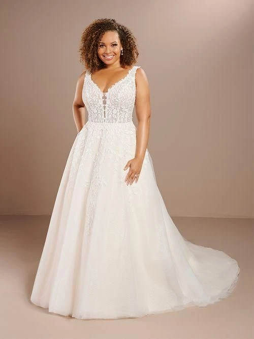 Christina Wu 29462 Ivory/Ivory Plus Size Wedding Dress - Image 3