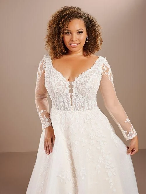 Christina Wu 29462 Ivory/Ivory Plus Size Wedding Dress - Image 4