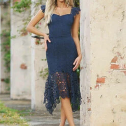 Giselle Dress - Steel Blue