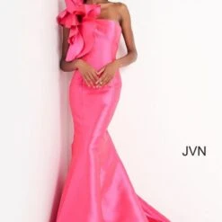 Jovani JVN00650 Ruffle One Strap Dress