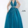 Jovani JVN00923 Halter Neckline Tulle Dress