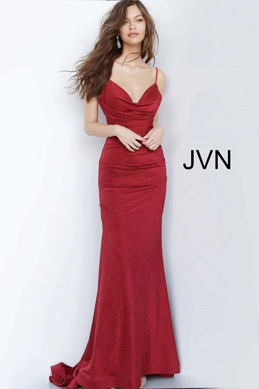 Jovani JVN00967 Cowl Neckline Dress - Image 3