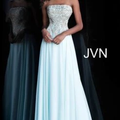 Jovani JVN63749 Strapless A-line Formal Dress