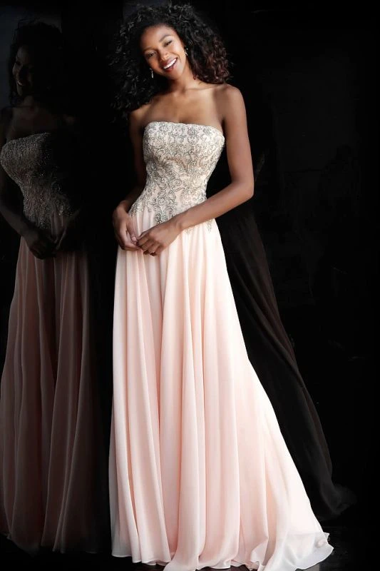 Jovani JVN63749 Strapless A-line Formal Dress - Image 3