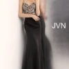 Jovani JVN66059 Waterfall Back Long Party Dress
