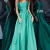 Jovani JVN67858 Pleated Skirt Strapless Dress