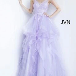 Jovani JVN68128 Flounce Skirt Dress