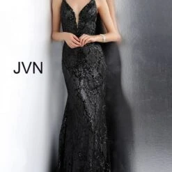Jovani JVN68131 Scoop Back Prom Dress