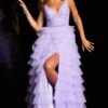 Jovani JVN37001 Ruffle Skirt Lace Bodice Dress