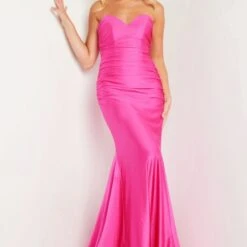 Jovani JVN37006 Low Back Strapless Sweetheart Dress