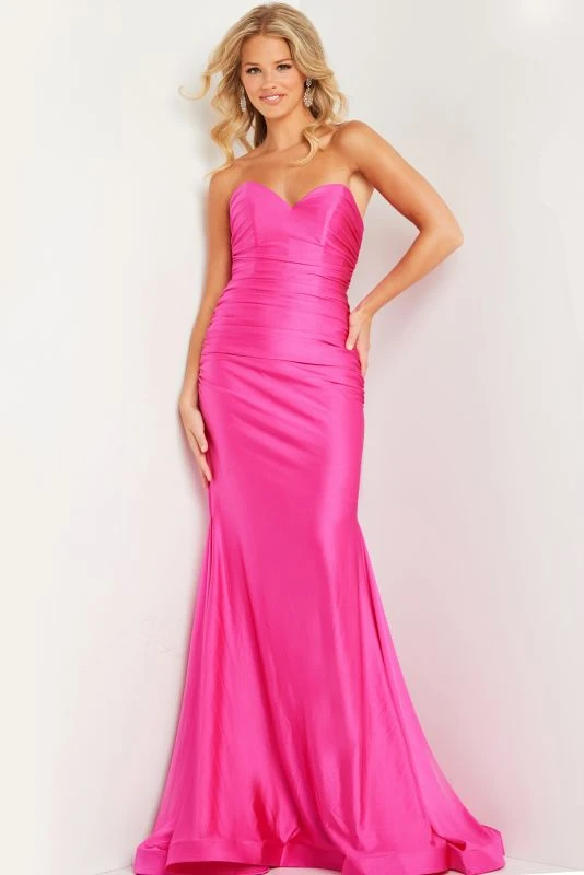 Jovani JVN37006 Low Back Strapless Sweetheart Dress - Image 3