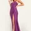 Jovani JVN37446 High Slit Corset Bodice Dress