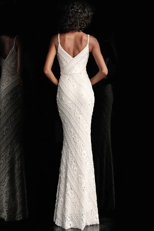 Jovani JVN62488 Fitted Lace Long Party Dress - Image 2