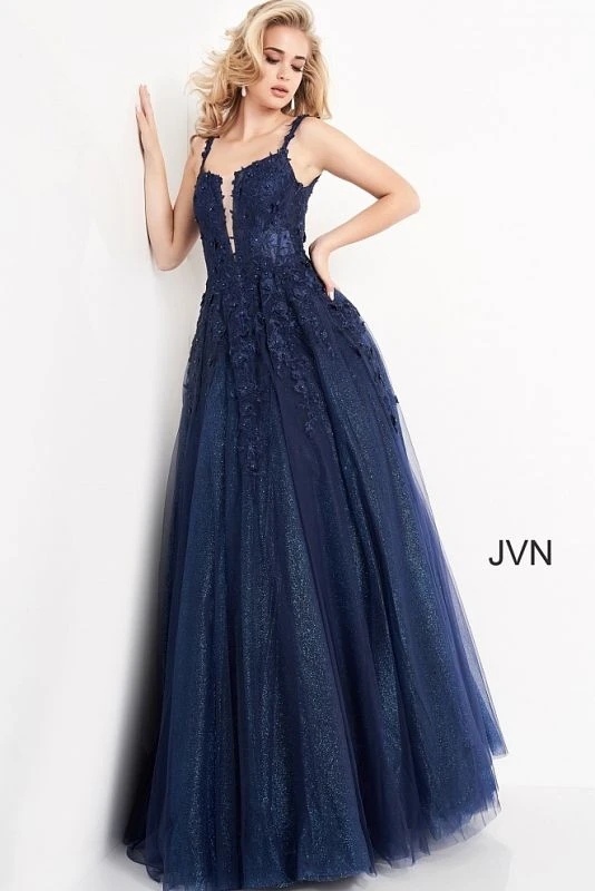 Jovani JVN4271 Two Strap Glitter Dress - Image 6