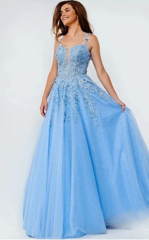 Jovani JVN4271 Two Strap Glitter Dress - Image 5