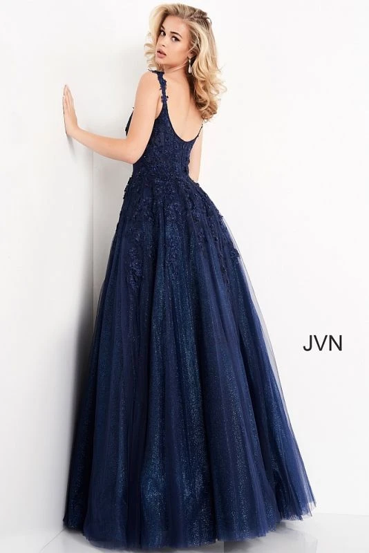 Jovani JVN4271 Two Strap Glitter Dress - Image 7