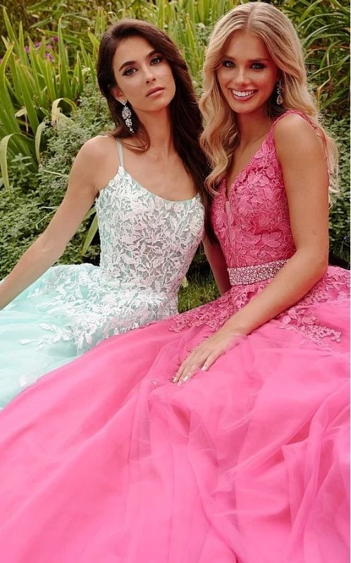 Jovani JVN06644 Embroidered A-line Dress - Image 10