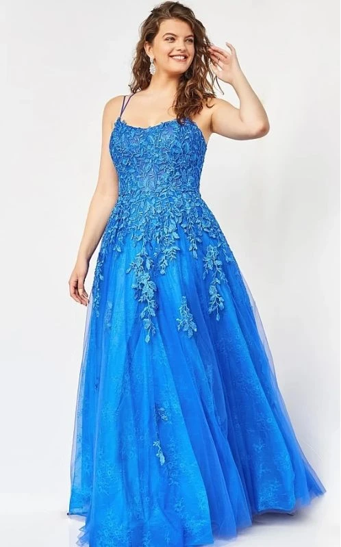 Jovani JVN06644 Embroidered A-line Dress - Image 4