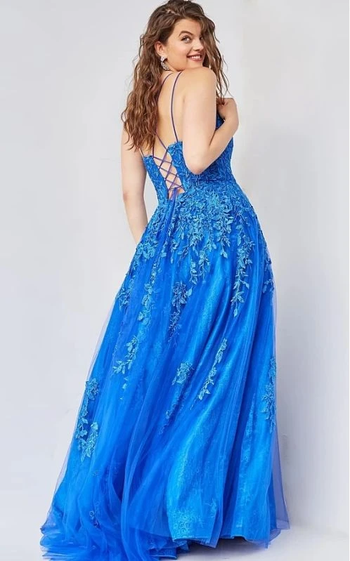 Jovani JVN06644 Embroidered A-line Dress - Image 5