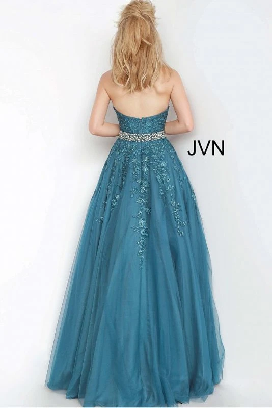 Jovani JVN00923 Halter Neckline Tulle Dress - Image 3