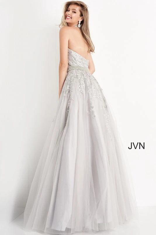 Jovani JVN00923 Halter Neckline Tulle Dress - Image 10