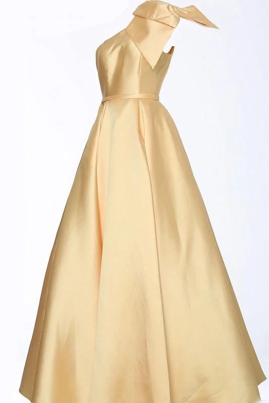 Jovani JVN4355 One Shoulder Pleated Skirt Dress - Image 6