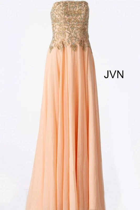 Jovani JVN63749 Strapless A-line Formal Dress - Image 5