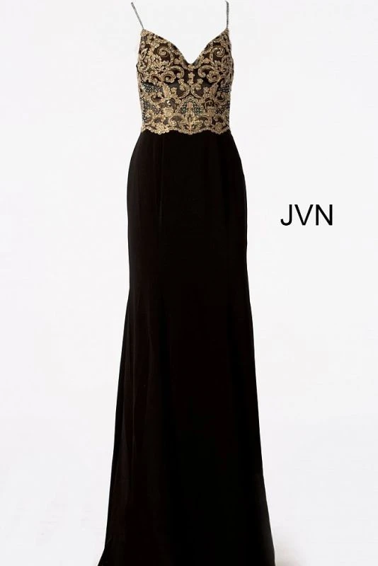 Jovani JVN66059 Waterfall Back Long Party Dress - Image 6