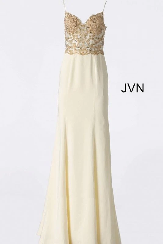 Jovani JVN66059 Waterfall Back Long Party Dress - Image 5