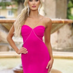 Millionaire Mini Dress - Hot Pink