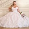 Martin Thornburg 119252W Hannah Strapless Plus Size Wedding Dress